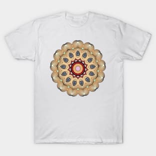 trendy Mandala art Sunflower Classic natural repeated pattern T-Shirt